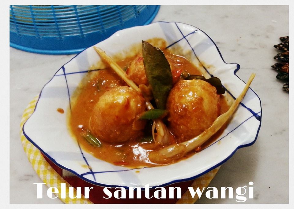 Resep masakan telur santan wangi