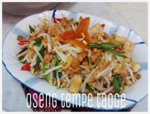 Oseng tempe taoge